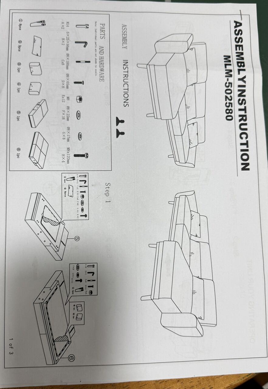 Al Naeem, Furniture, SAR 1800,  Sofa Cum Bed - Like New | SAR 1800