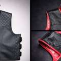 CAD 180,  Women's Motorcycle Vests By Cachee Cave With Genuine Leather With A Bold Feminine Edge