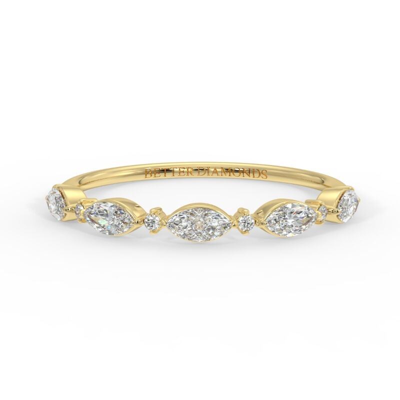 New Delhi, Jewelry, INR 20244,  Interwoven Band 14K YG 0.282 Ct Lab Grown Diamond Eternity Ring