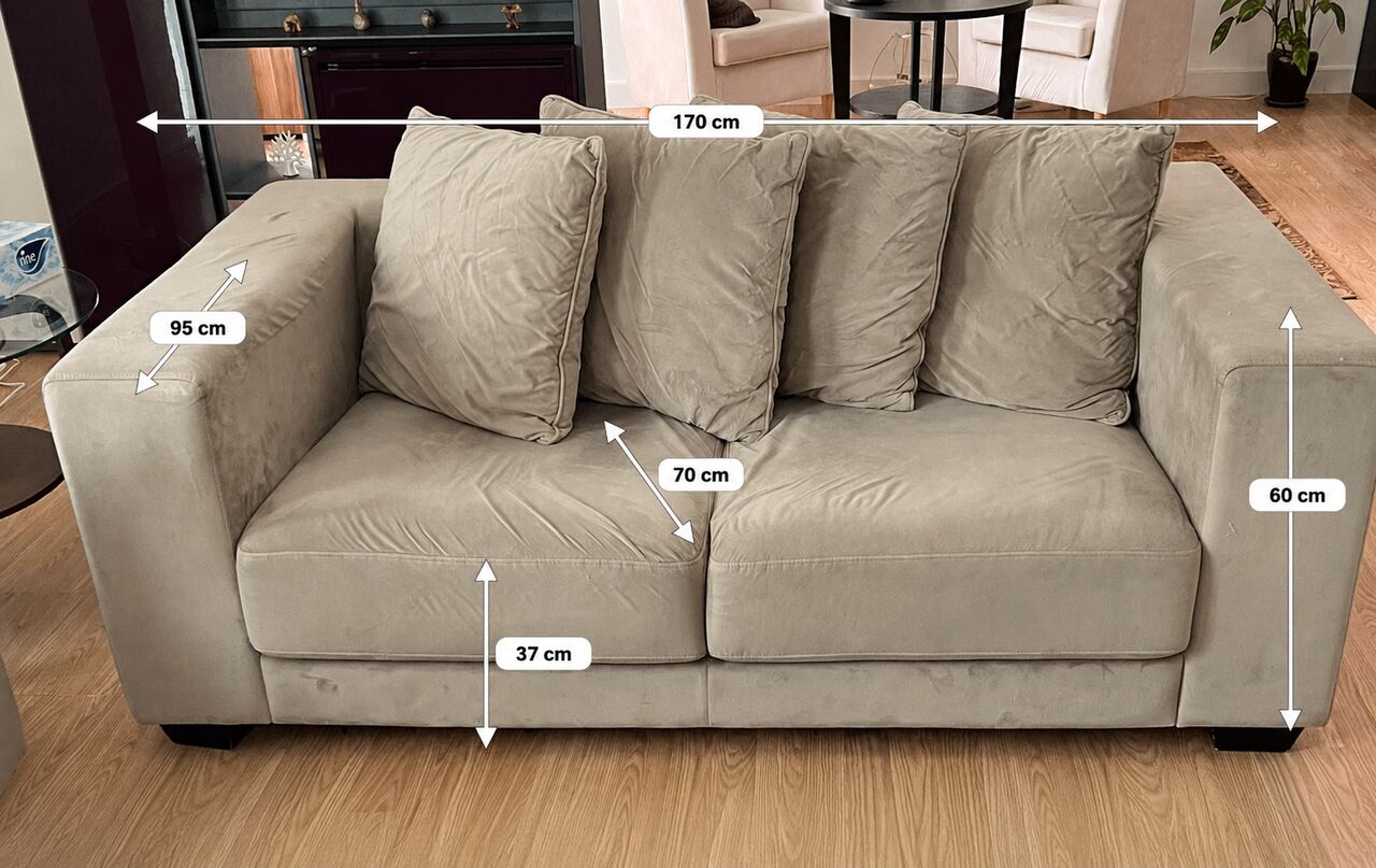 Manama, Furniture, BHD 100,  Luxury Velvet 2 - Seater Sofa