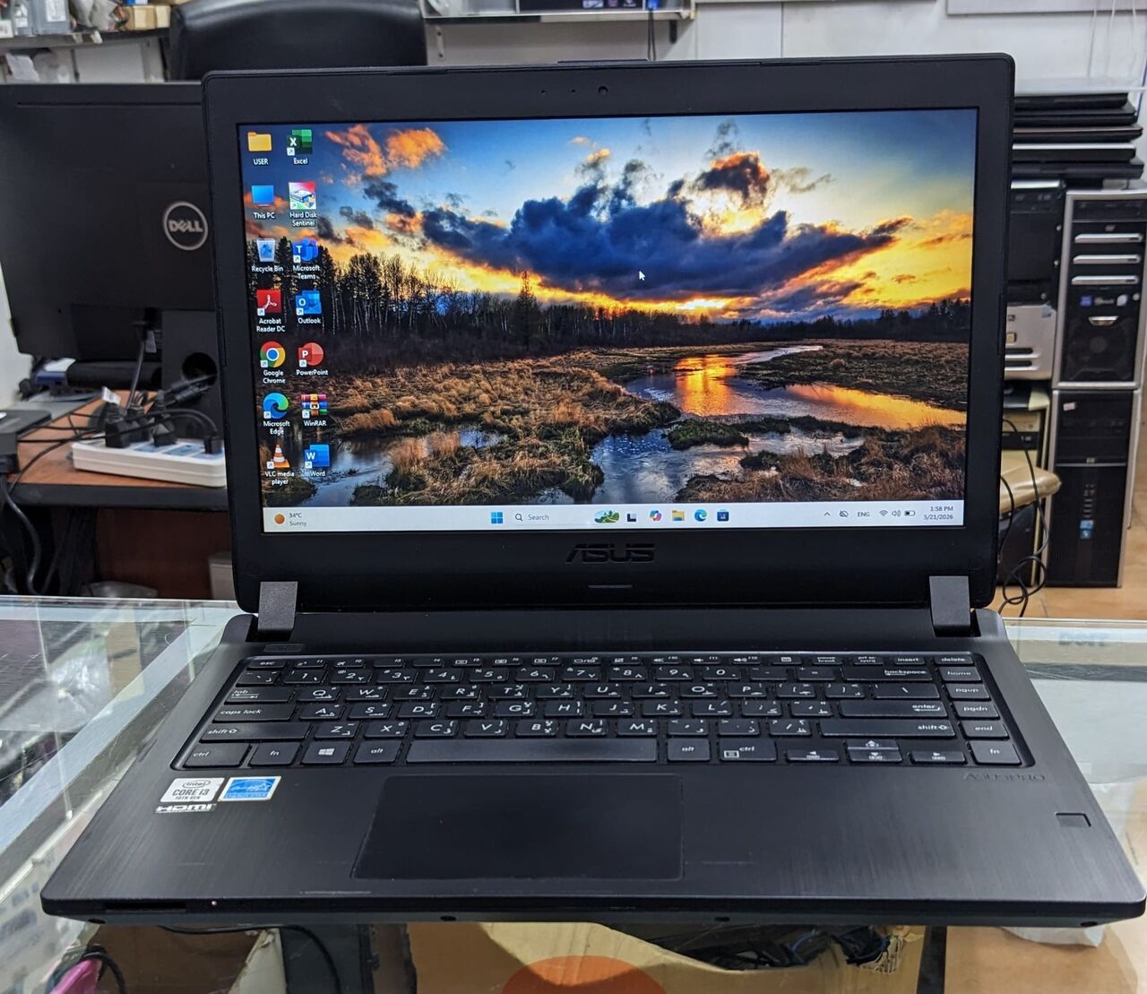 Manama, Computers, BHD 78,  Asus 10th Generation Core I3 Laptop 8GB RAM 256GB SSD 14" Display FREE Bag, Mouse
