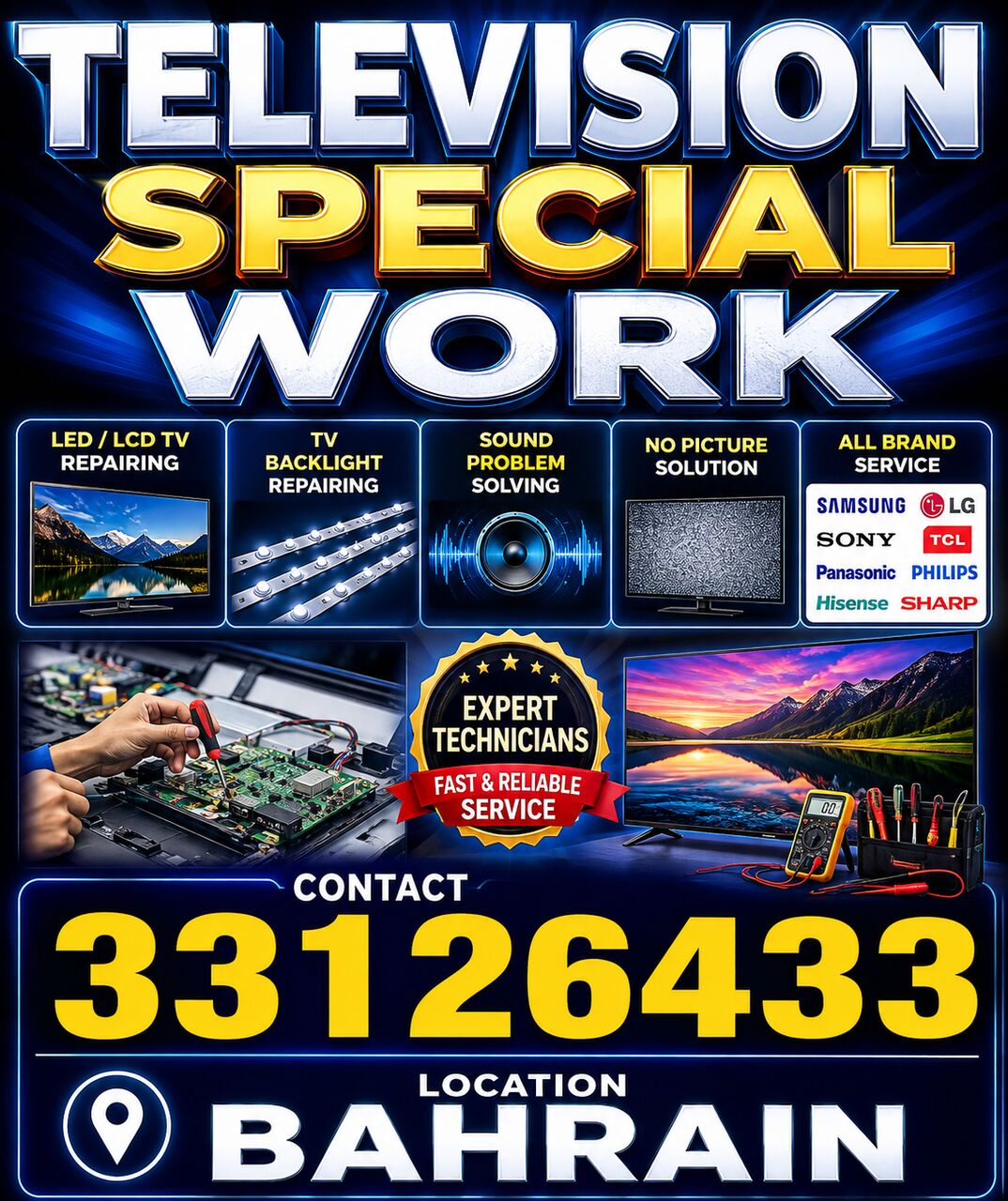 Manama, Television, Tv Repairing Services All In Bahrain