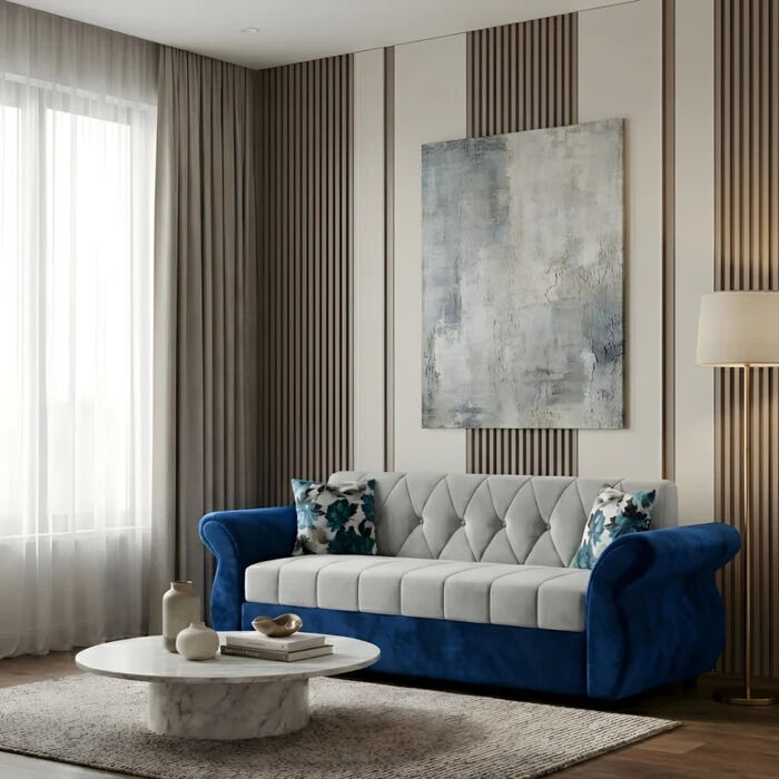 Indore, Furniture, INR 15,  Bharat Lifestyle 3 Seater Sofa Set | Stylish & Comfortable Living Room Sofa
