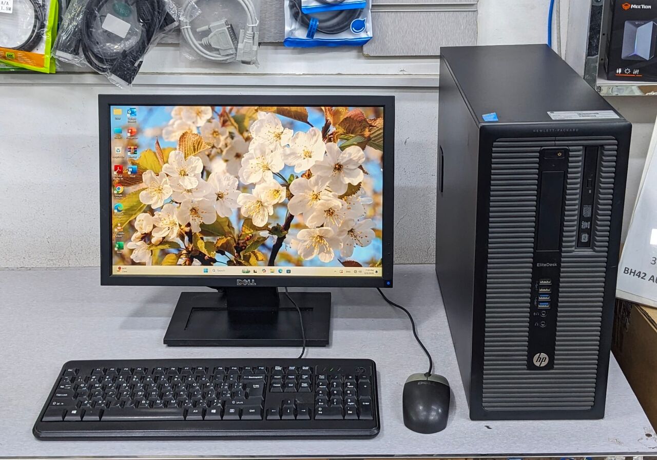 Manama, Computers, BHD 63,  HP Core I7 3.60Ghz PC 8GB RAM 256GB SSD 19" Monitor OS 11 Pro & Office 2024 Ready To Use