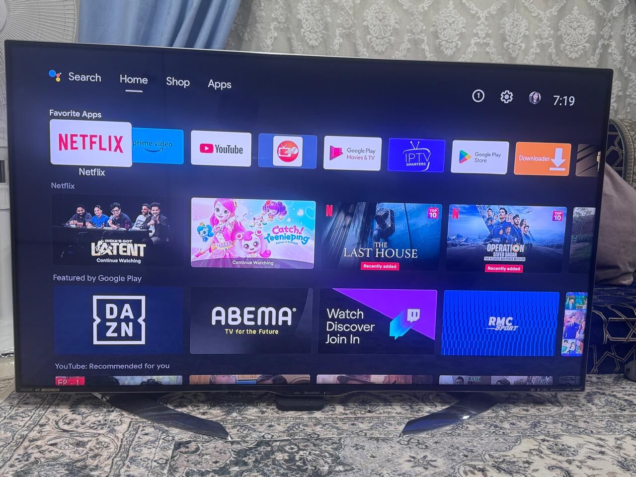 Al Murabba, Electronics, SAR 750,  Going Cheap..... Sharp 4K TV Going Cheap (Made In Malaysia) With 1 Year Sub Xiaomi 4K Box