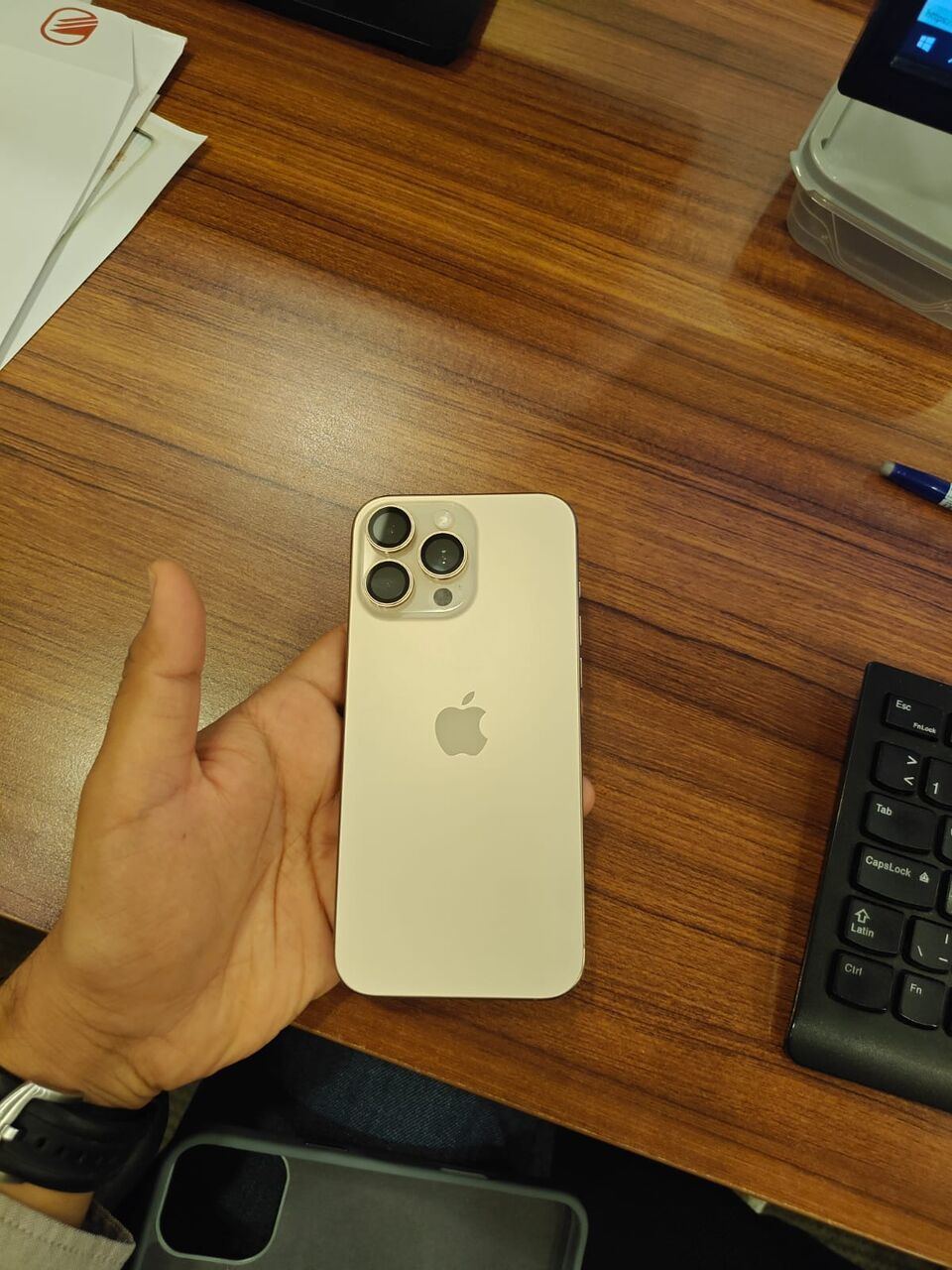 Riyadh, Mobile Phones, SAR 3700,  For Sale: IPhone 16 Pro Max 256GB &ndash; Desert Titanium