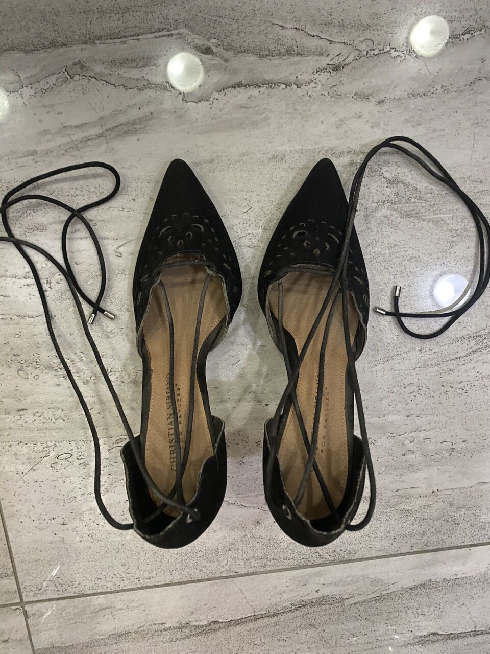 Tubli, Clothing & Accessories, BHD 10,  Christian Siriano Black Pumps, Wrap Around Ankle Laces.  Size 6 1/2, BD10