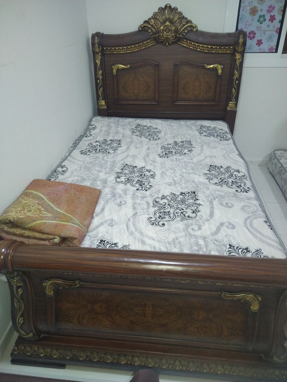 Yanbu, Household Items, SAR 220,  Single Bed With Mattress For Sale Toyota Single