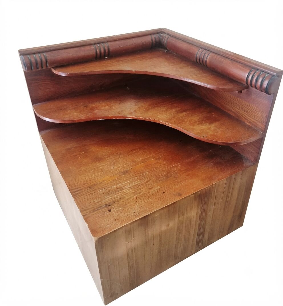Dammam, Household Items, SAR 120,  Solid Wooden Corner Table / Corner Shelf 120SAR Negotiable