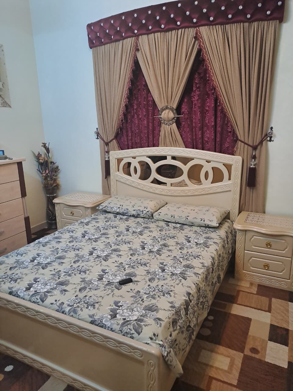 Riyadh, Furniture, SAR 500,  Bed Withmattress And Side Tables --- 500