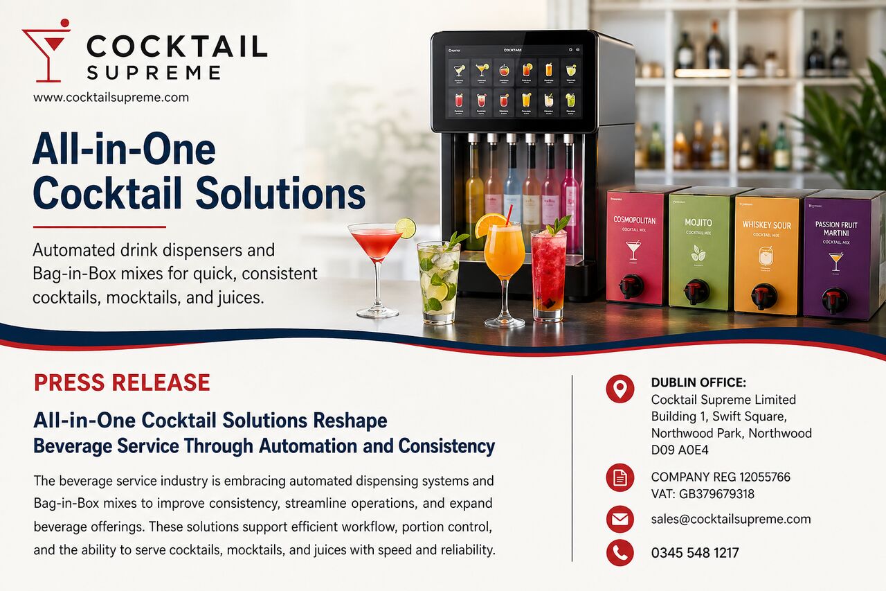 Southampton, Electronics, All-in-One Cocktail Solutions Reshape Beverage Service Through Automation And Consistency