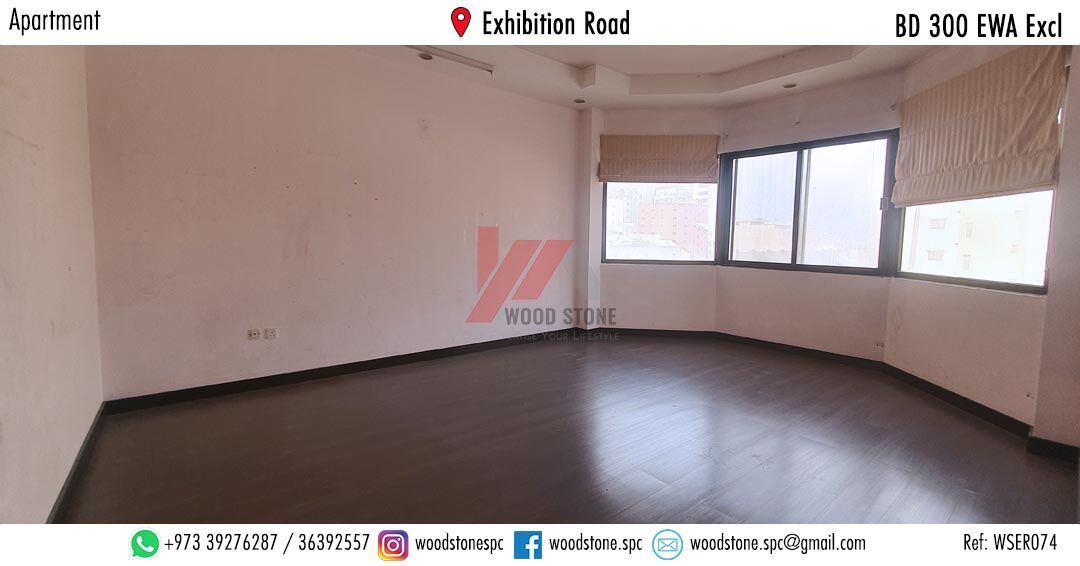 Manama, Apartments, Flats, Houses & Villas, BHD 300/month,  3 BR,  150 Sq. Meter,  Semi-Furnished 3 Bedroom Apartment, Exhibition Road - BD 300 Excl WSER074