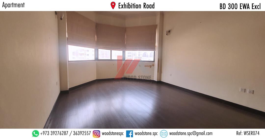 Manama, Apartments, Flats, Houses & Villas, BHD 300/month,  3 BR,  150 Sq. Meter,  Semi-Furnished 3 Bedroom Apartment, Exhibition Road - BD 300 Excl WSER074
