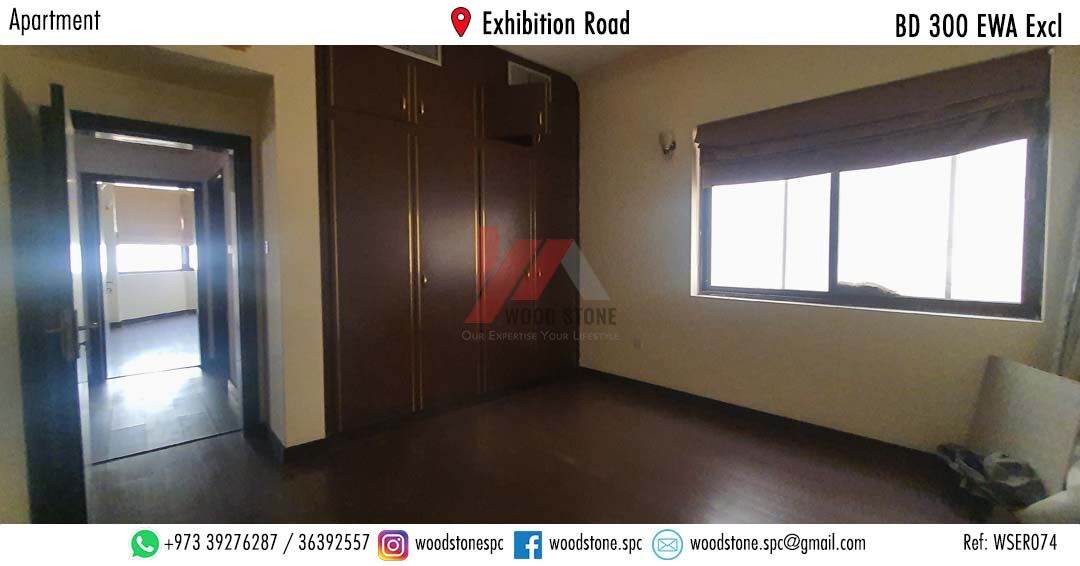 Manama, Apartments, Flats, Houses & Villas, BHD 300/month,  3 BR,  150 Sq. Meter,  Semi-Furnished 3 Bedroom Apartment, Exhibition Road - BD 300 Excl WSER074
