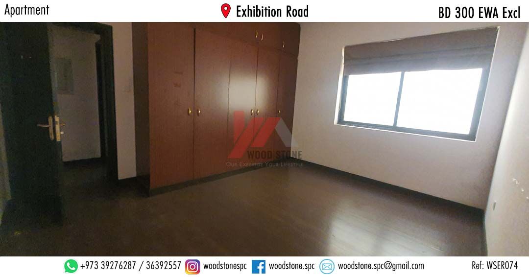 Manama, Apartments, Flats, Houses & Villas, BHD 300/month,  3 BR,  150 Sq. Meter,  Semi-Furnished 3 Bedroom Apartment, Exhibition Road - BD 300 Excl WSER074