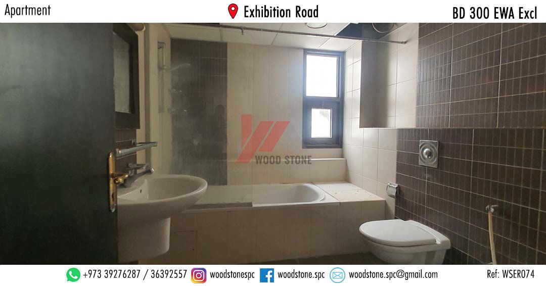 Manama, Apartments, Flats, Houses & Villas, BHD 300/month,  3 BR,  150 Sq. Meter,  Semi-Furnished 3 Bedroom Apartment, Exhibition Road - BD 300 Excl WSER074