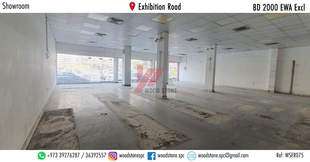 Manama, Shops, BHD 2000,  300 Sq. Meter,  Showroom, Exhibition Road - BD 2000 Excl WSER075