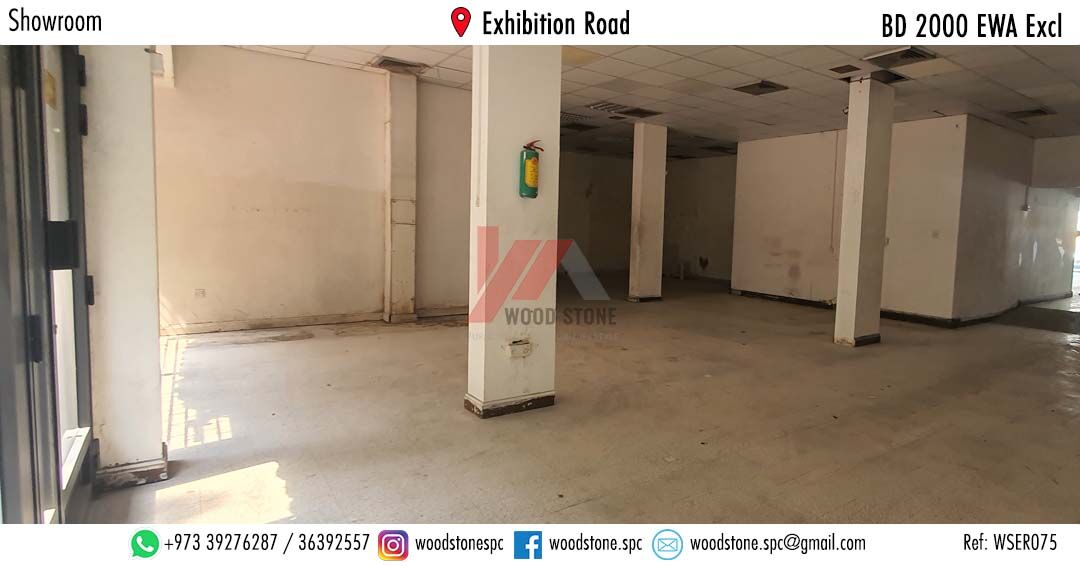 Manama, Shops, BHD 2000,  300 Sq. Meter,  Showroom, Exhibition Road - BD 2000 Excl WSER075