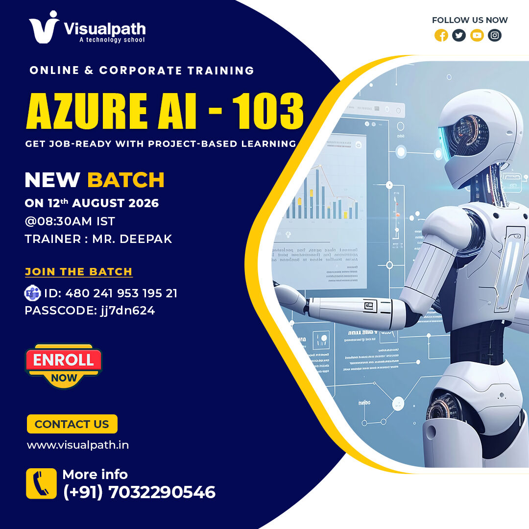 Hyderabad, Education, Azure AI-103 New Batch &ndash; Learn Azure AI From Experts