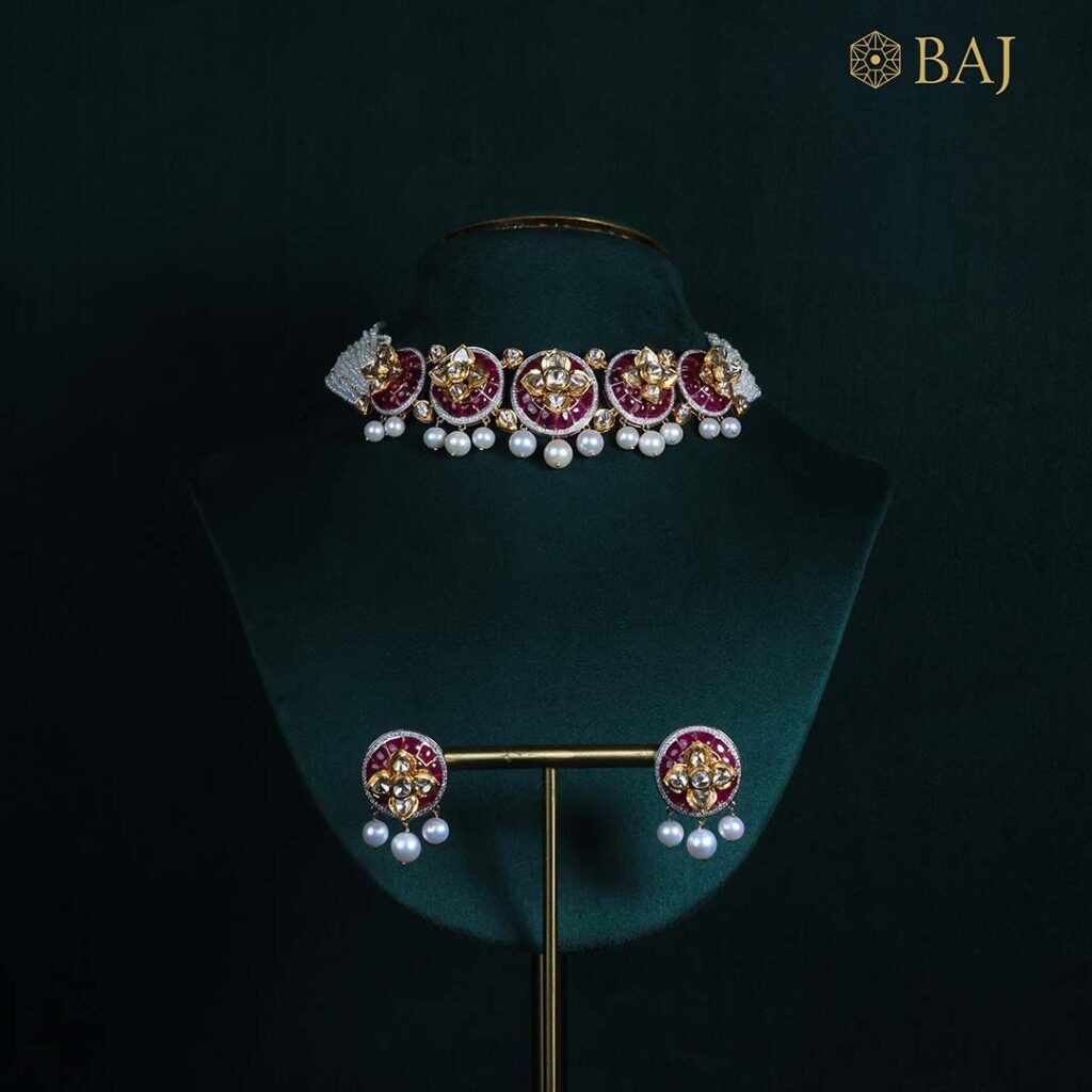 Mumbai, Jewelry, INR 1047170,  Latest Designer Polki Diamond Pendant Sets | BAJ