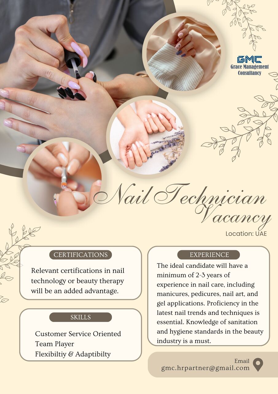 Manama, Jobs, Nail Technician