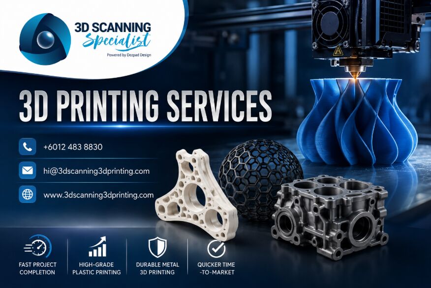 Kuala Lumpur, Printing, Rapid 3D Printing Services By 3D Scanning And 3D Printing Specialist