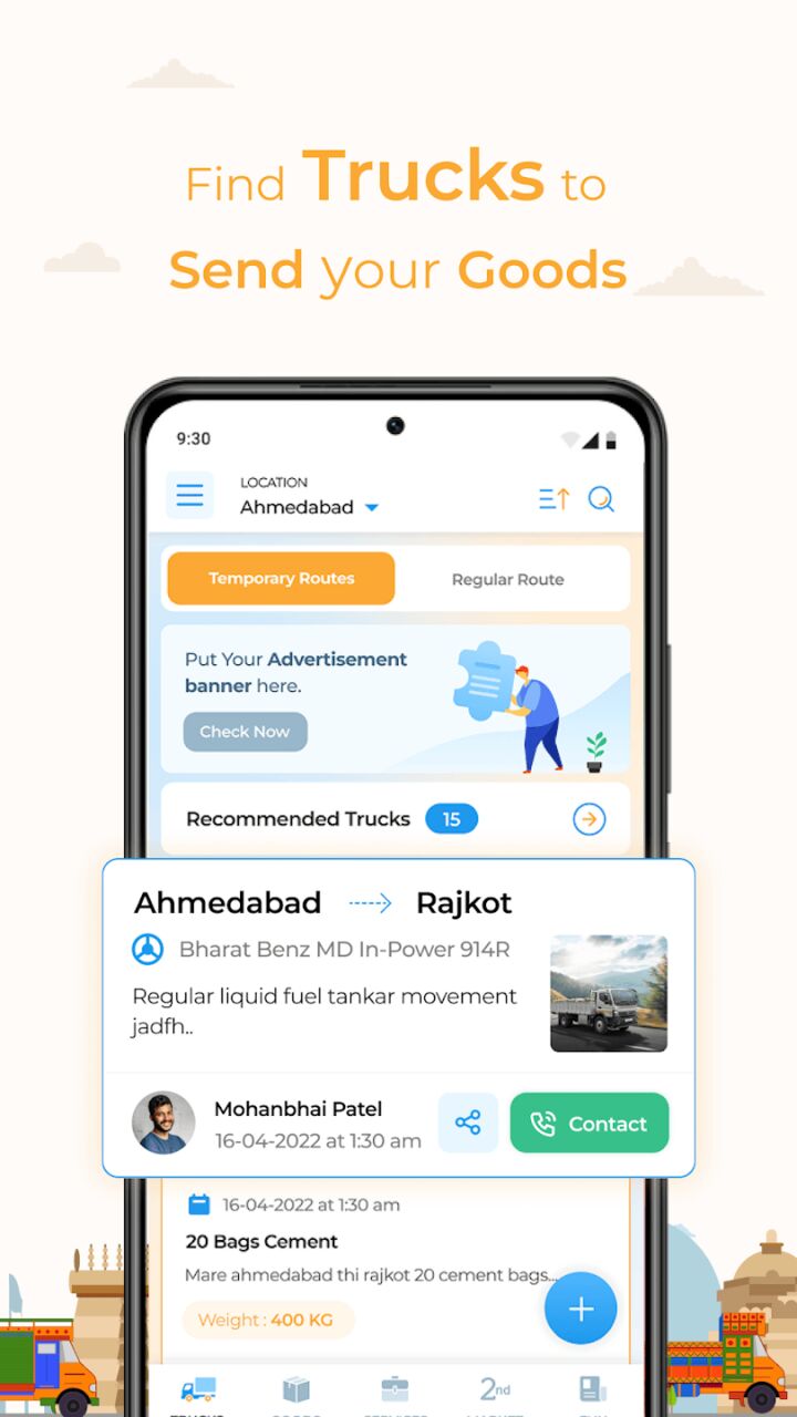 Mumbai, Logistics, Desh Parivahan: Free Online Truck Booking App & Transport Marketplace India