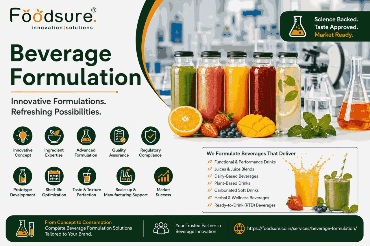 Noida, Food & Drink, Beverage Formulation Solutions For Innovative Drinks