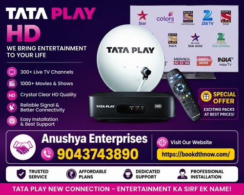 Chennai, Electronics, INR 3600,  Tata Play New Connection In Chennai | Book DTH Installation Today