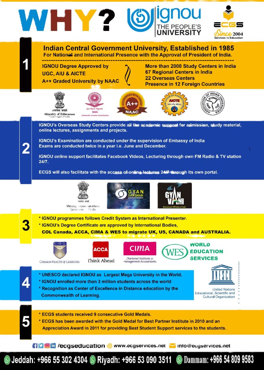 Dammam, Education, &ldquo;IGNOU Admissions Open &ndash; July 2026 | Saudi Arabia&rdquo;