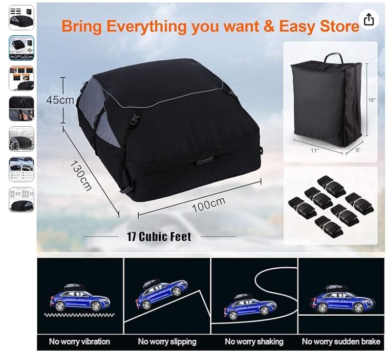 Al Narjis, Household Items, SAR 100,  Car Roof Bag Cargo Carrier