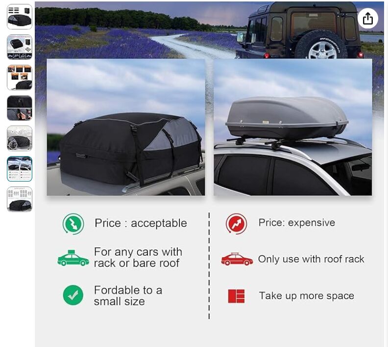Al Narjis, Household Items, SAR 100,  Car Roof Bag Cargo Carrier