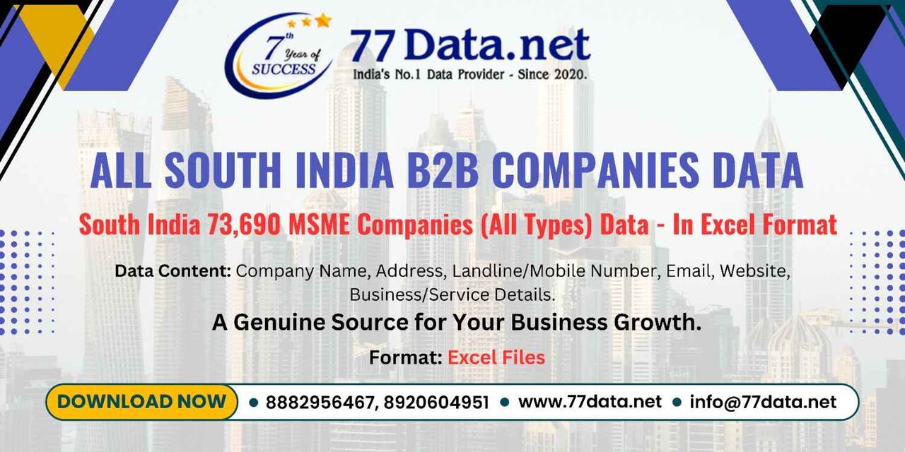 Mumbai, Business, Get List Of 73000+ Companies In South India With Free Sample