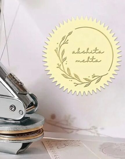 Mumbai, Collectibles, INR 1349,  Buy Personalized Floral Paper Embosser For Books | Ink N Bow
