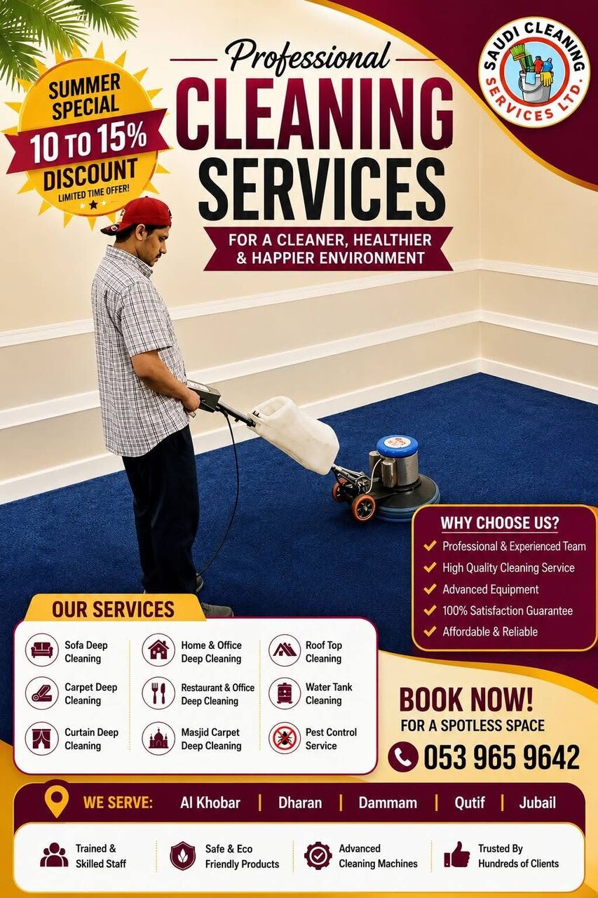 Khobar, Cleaning, Saudi Cleaning Services