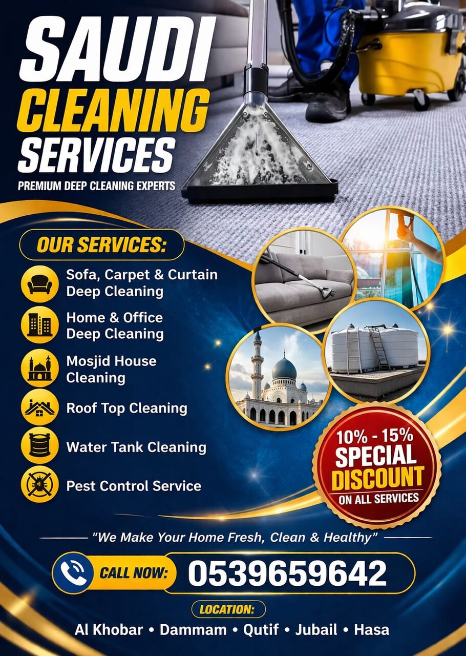 Khobar, Cleaning, Saudi Cleaning Services