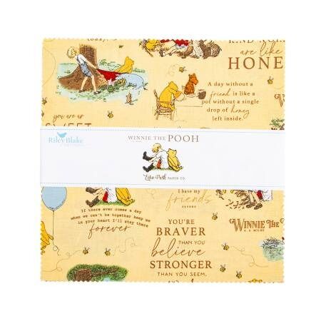 New York, Business, Pastel Winnie The Pooh Fabric Squares For Quilting And Crafts