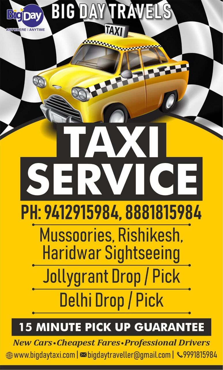 Noida, Travel, Big Day Taxi Dehradun &ndash; Dehradun To Delhi Taxi, Local Sightseeing & Airport Cab Service