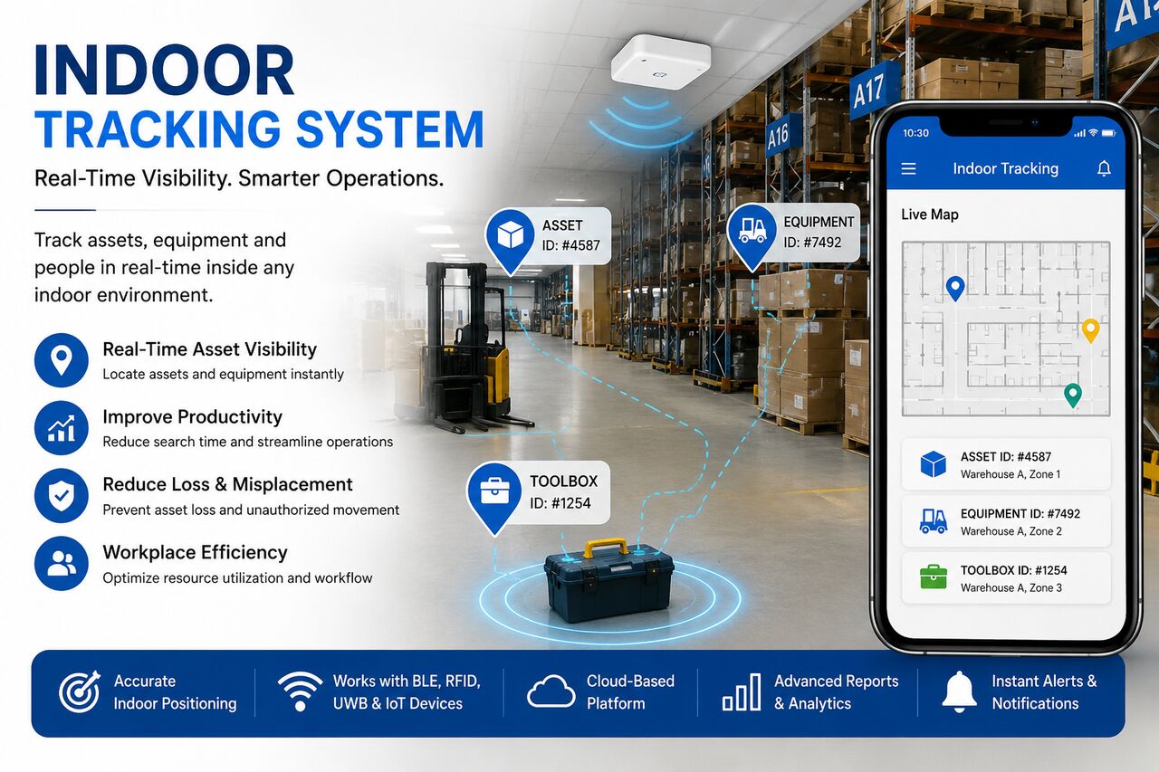 Mumbai, Electronics, Indoor Tracking System For Smarter Asset & Workplace Control