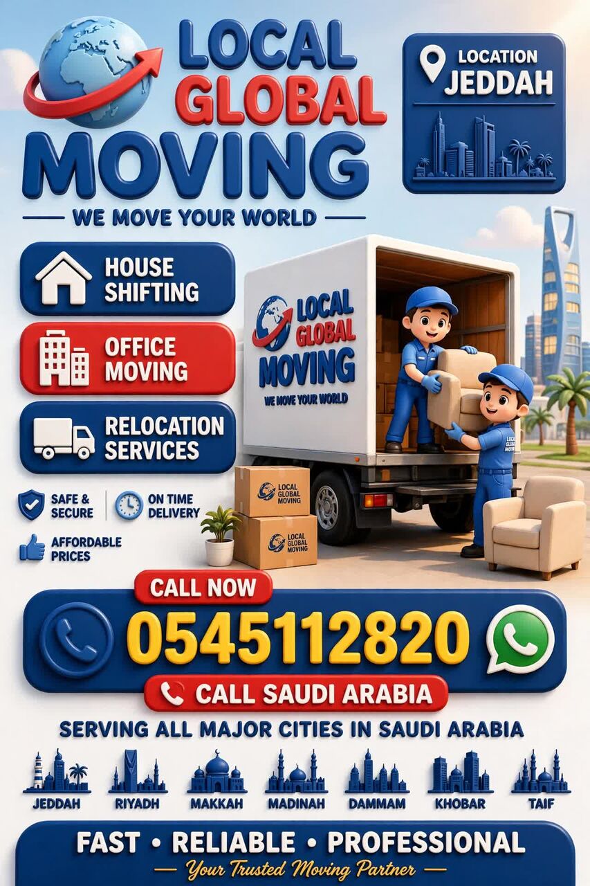 Jeddah, Labor/Moving, GLOBAL MOVING AND SHIFTING AND OFFICE.MOVING WITH LOW PRICE Storage.AlsoJeddah 0545112820