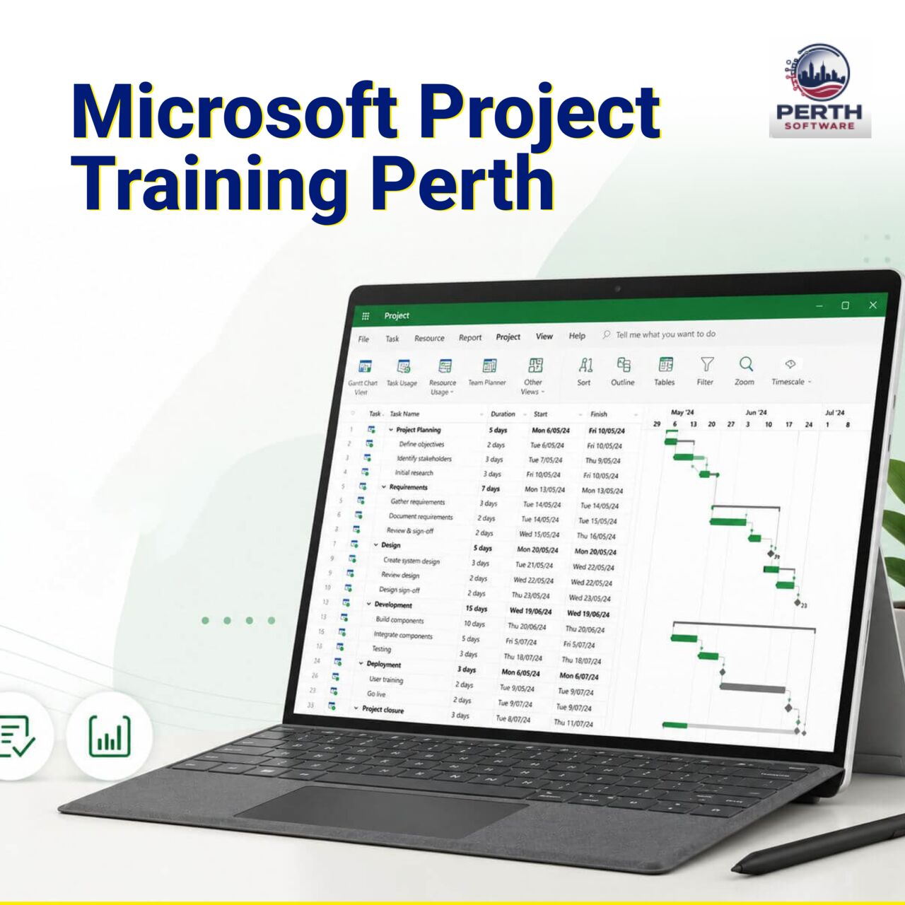 Perth, Education, Microsoft Project Training Courses Perth | Perth Software