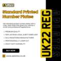 Standard Printed Number Plates With A Clean Professional Finish