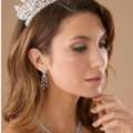 USD 650,  Crown With Pearls: Shop Elegant Bridal Pearl Hair Crowns