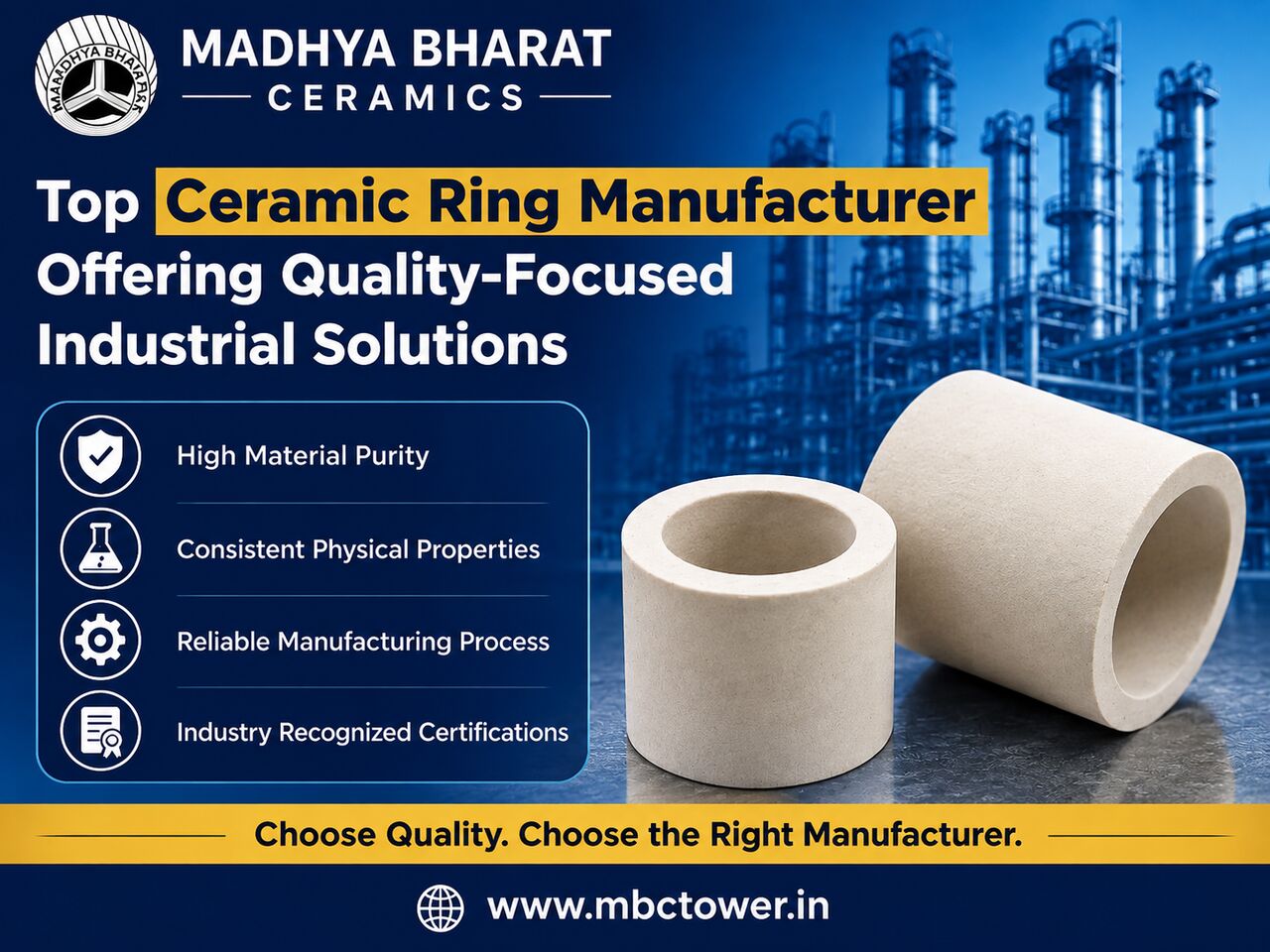 Bhopal, Materials, Top Ceramic Ring Manufacturer Offering Quality-Focused Industrial Solutions