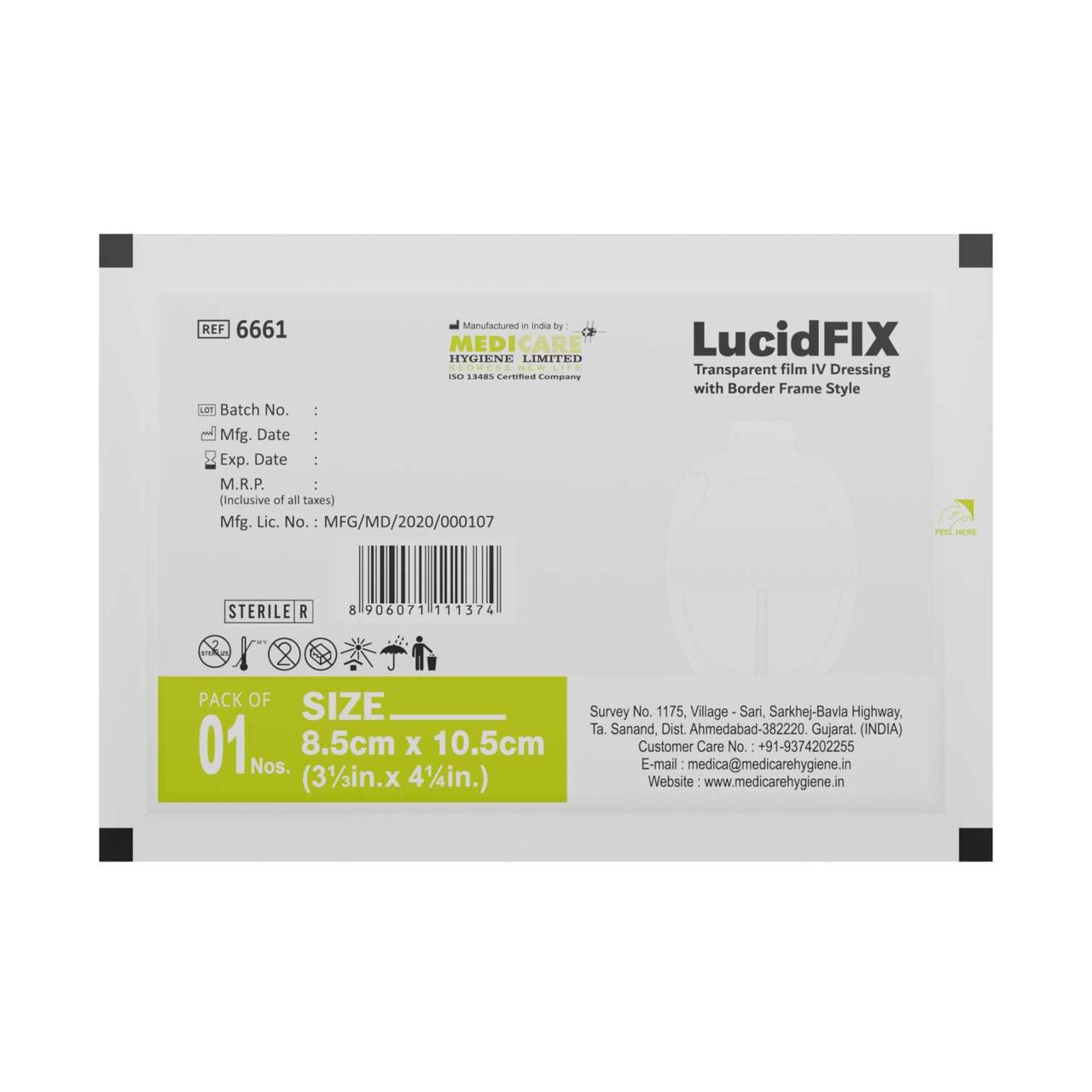 Lisbon, Wholesale Products, LucidFIX IV Securement Dressing &ndash; Reliable Cannula Fixation | Medicare Hygiene