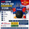 BHD 27,  HIKSEMI Portable SSD 512GB Mini Pocket Drive BD 27.000 Only