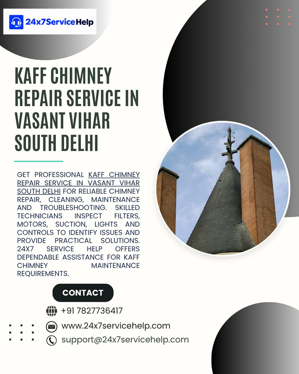 New Delhi, Appliance Repair, Kaff Chimney Repair Service In Vasant Vihar South Delhi