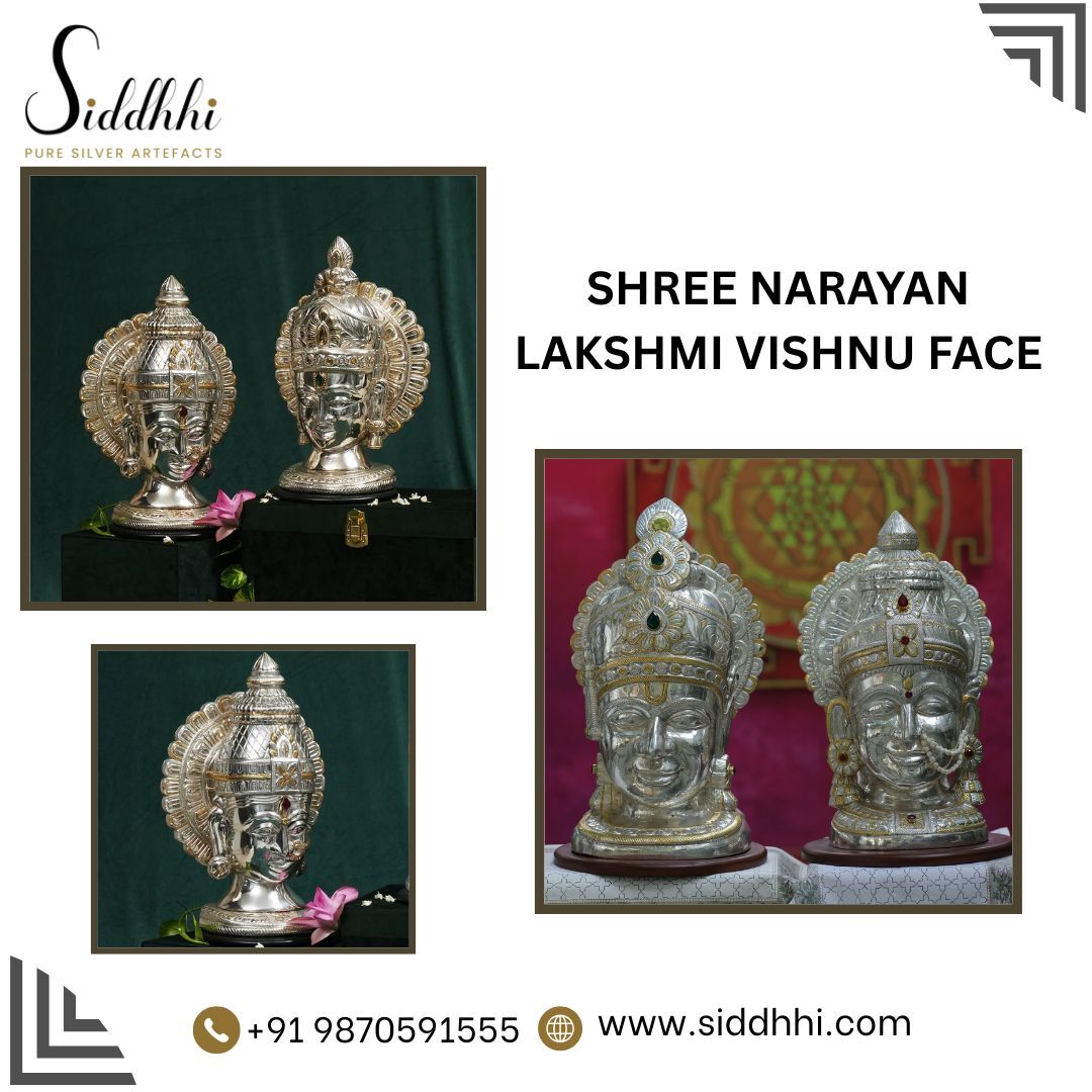 New Delhi, Appliances, INR 462000,  Silver Lakshmi Vishnu Idol | Siddhhi Arts