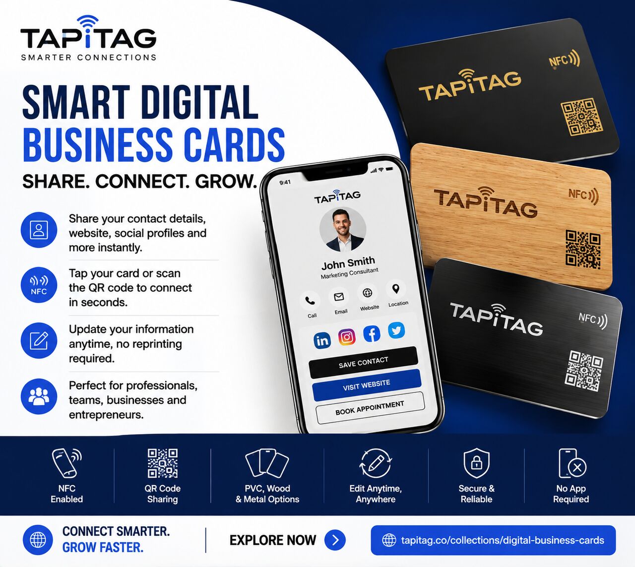 Dublin, Printing, Smart Digital Business Cards For Easy Networking