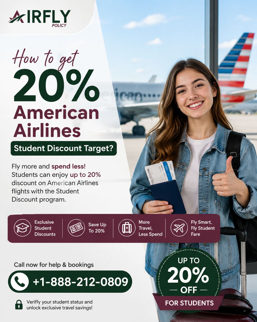 New York, Travel, How To Get 20% American Airlines Student Discount Target?